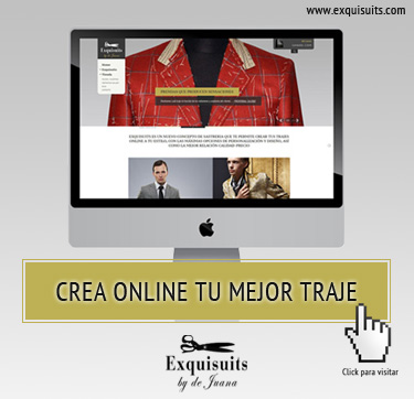 Crea tu traje a medida online en Exquisuits