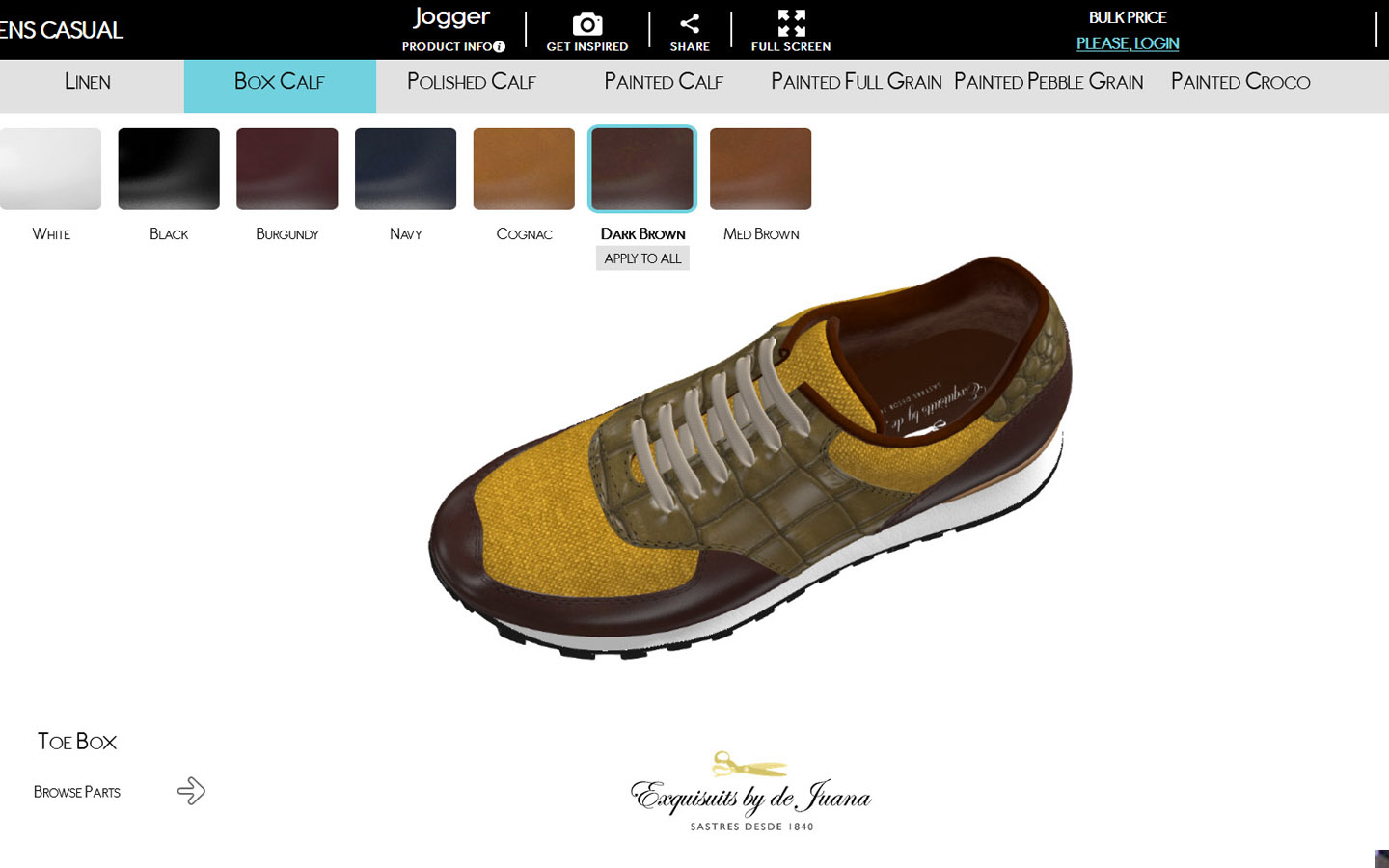 configurador de zapatillas online